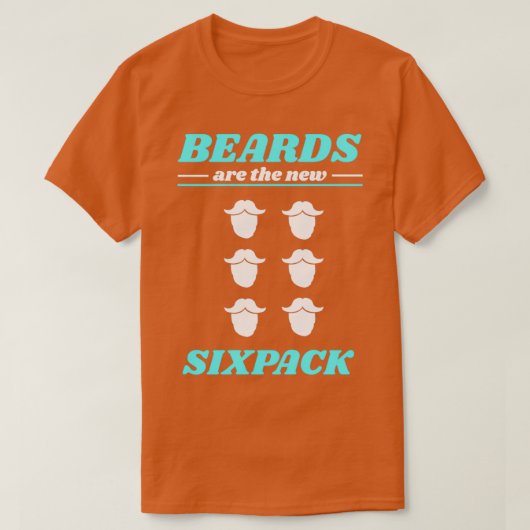 Bart Full Mustache Men Gift 4 T-Shirt (Design vorne)