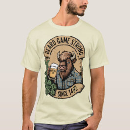 Bart Game Strong Wilderness Bison IPA Design T-Shirt