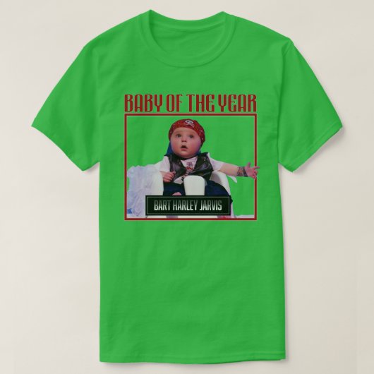 Bart Harley Jarvis Baby des Jahres T-Shirt (Design vorne)
