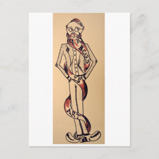 Bart ist Kunst Postkarte