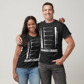 Bart-Längen-Diagramm-neuer lustiger Hipster-Bart-T T-Shirt (Unisex)