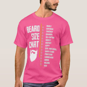 Bart Measurement Chart Gift Bart Länge Funny Gr T-Shirt