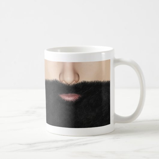 Bart Mund und Nase Kaffeetasse (Rechts)
