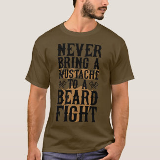 Bart nie einen Mustache an den Bärenkampf 3 T-Shirt