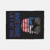 Bart Phantastisch wie mein Vater 4. Juli Patriot Fleecedecke (Vorderseite (Horizontal))