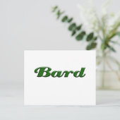 Bart Postkarte (Stehend Vorderseite)