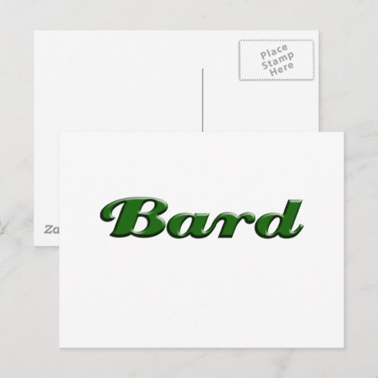 Bart Postkarte (Vorne/Hinten)