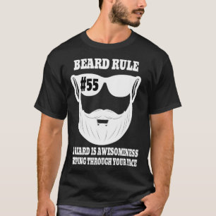 Bart Regel 55 Ein Bart ist Wahnsinn, der durch T-Shirt