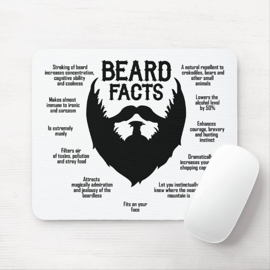 Bart-Tatsachen (Schwarzes) Mousepad (Mit Mouse)