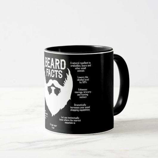 Bart-Tatsachen (weiß) Tasse (VorderseiteRechts)