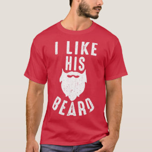 Bart und Mustache Liebhaber Ich mag seine Bärenfra T-Shirt