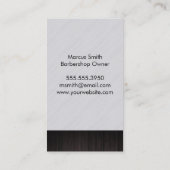 Bart und Mustache Shave and Cuuts Terminkarte (Rückseite)