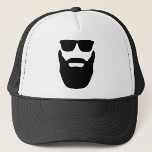Bart und Sonnenbrille Truckerkappe