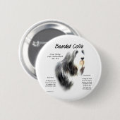 Barta Collie History; Liebe Barted Colliese Button (Vorne & Hinten)