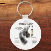 Barta Collie History; Liebe Barted Colliese Schlüsselanhänger (Vorderseite)