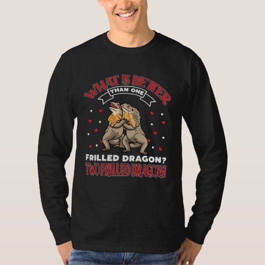 Bartagame Bart-Hals-Lizard Reptil T-Shirt (Vorderseite)