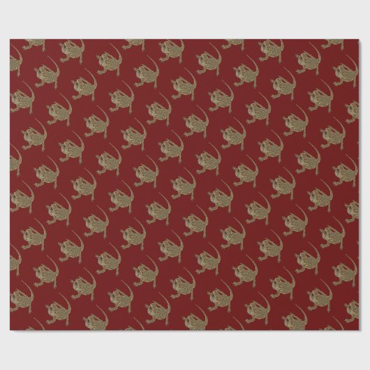 Bartagame Geschenkpapier (Flach)