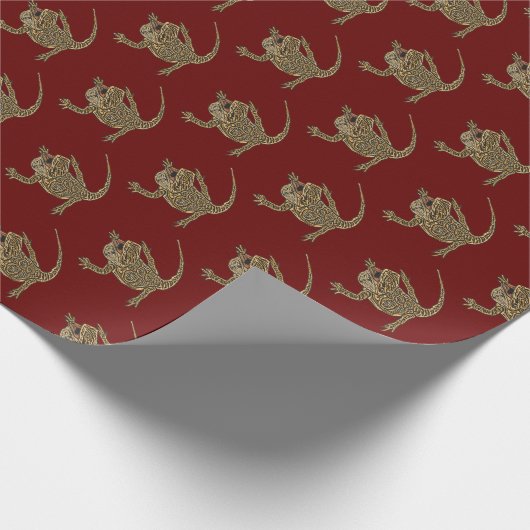 Bartagame Geschenkpapier (Ecke)