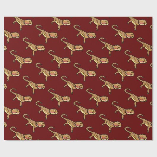 Bartagame Geschenkpapier (Flach)