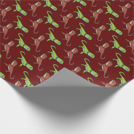 Bartagame Geschenkpapier (Ecke)