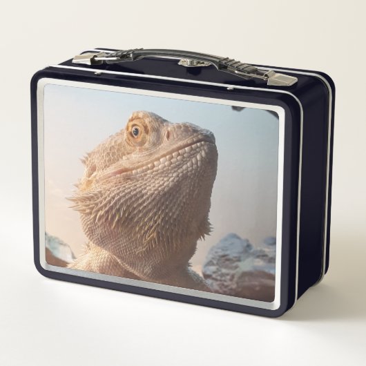 Bartagame Metall Brotdose (Rückseite)