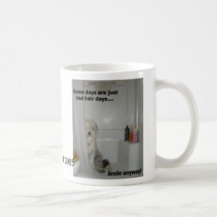 Bartagame mit schlechtem Haartag Kaffeetasse