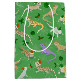 Bartagame Morph Holiday Green Mittlere Geschenktüte