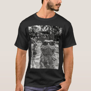 Bartagame Pool Selfie Lustige Sommer Stimmung Schw T-Shirt