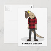 Bartagame Postkarte (Vorne/Hinten)