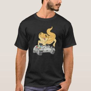 Bartagame spielt Videospiel Reptil Echse T-Shirt