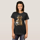 Bartagamen Fußball T-Shirt (Vorne ganz)
