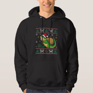 Bartagamen-Weihnachts-Pullover-Kunst Hoodie