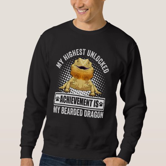 Bartagamenbesitzer Bartagame Reptil Sweatshirt (Vorderseite)