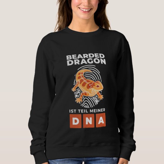Bartard Dragon Lizard Reptile My Dna Sweatshirt (Vorderseite)