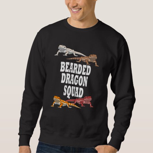 Bartard Dragon Squad Ironic Team Lizard Sweatshirt (Vorderseite)