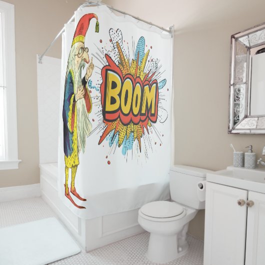 Bartassistent Duschvorhang (Beispiel)