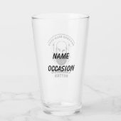 Bartbald Typ Cuddle Better Funny Mens Geschenk Glas (Rückseite)