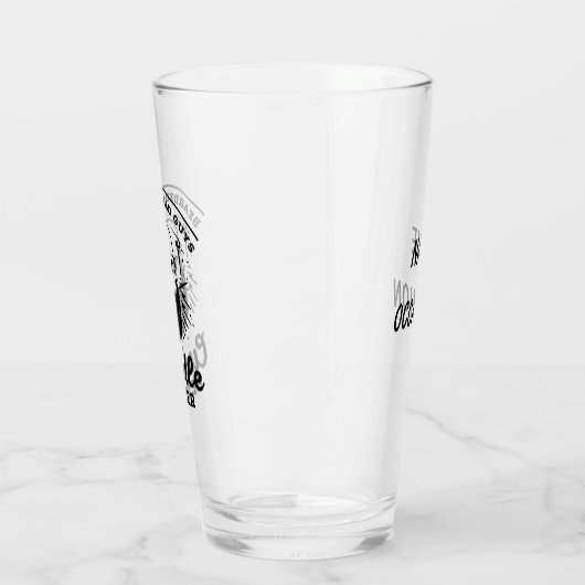 Bartbald Typ Cuddle Better Funny Mens Geschenk Glas (Links)