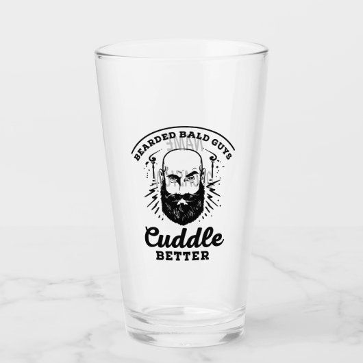 Bartbald Typ Cuddle Better Funny Mens Geschenk Glas (Vorderseite)