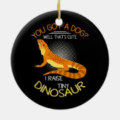 bartbespieltes Drachenzeug, das ich einen winzigen Keramik Ornament (Hinten)