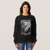 Bartcollie Kannst du mich sehen Bartcollie-Hund Sweatshirt (Vorne ganz)