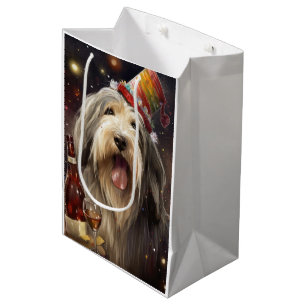 Bartcollie Neujahr Mittlere Geschenktüte