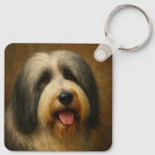 Bartcollie Schlüsselanhänger (Rückseite)
