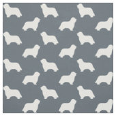 Bartcollie-Silhouetten | Hunde Muster Stoff (Muster)