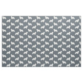 Bartcollie-Silhouetten | Hunde Muster Stoff (Fat Quarter (45,7 x 55,9 cm))