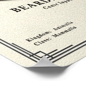 Bartcollie-Zoologie-Serie Poster (Ecke)