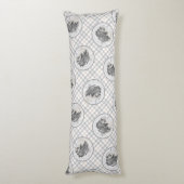 Bartded Collie Beardie Black Zeichne Niedliche Dog Seitenschläferkissen (Rückseite (Vertikal))