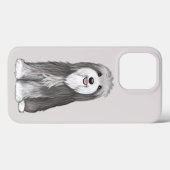 Bartded Collie Cartoon Dog Case-Mate iPhone Hülle (Rückseite (Horizontal))