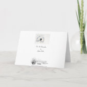 Bartded Collie Dog - Fine Art Greetings Card Karte (Rückseite)