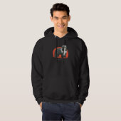 Bartded Collie Dog Hoodie (Vorne ganz)